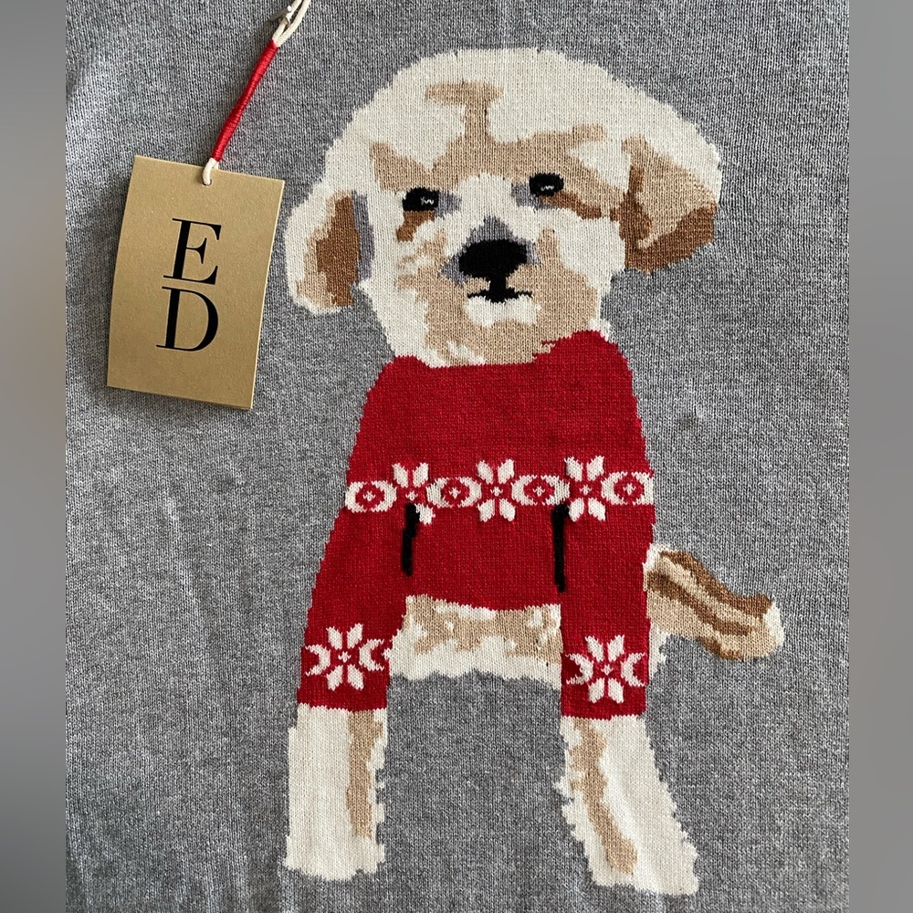 NWT ED by Ellen Christmas Puppy Sweater XL
